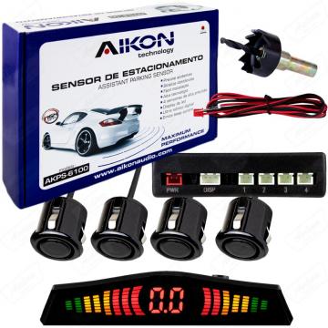 SENSOR ESTAC. AIKON AKPS-6100 PRETO   4SENS /BIP /DISP 18.5MM S /GARANTIA