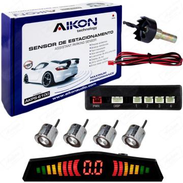 SENSOR ESTAC. AIKON AKPS-6100 CROMADO 4SENS /BIP /DISP 22.5MM S /GARANTIA