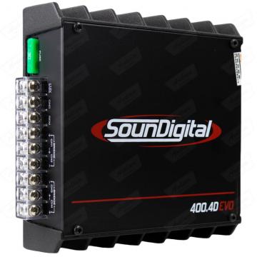 MODULO SOUNDIGITAL SD400.4 BLACK   4CH 400RMS (SEM GARANTIA)