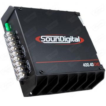 MODULO SOUNDIGITAL SD400.4 BLACK   4CH 400RMS (SEM GARANTIA)