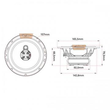 FALANTE 6 MTX T6C653 TRIAXIAL 65W RMS