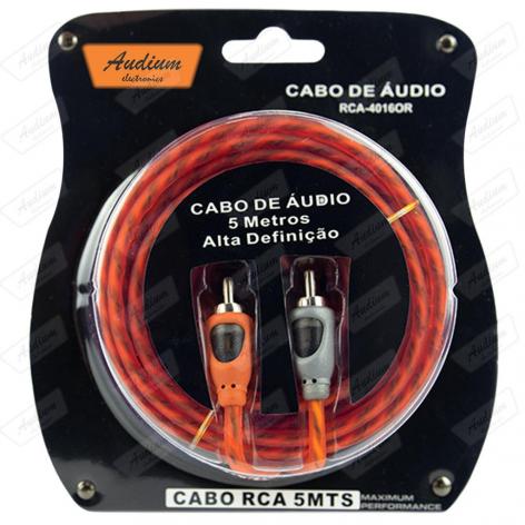 CABO RCA (5M) AUDIUM RCA-4016 **LARANJA**