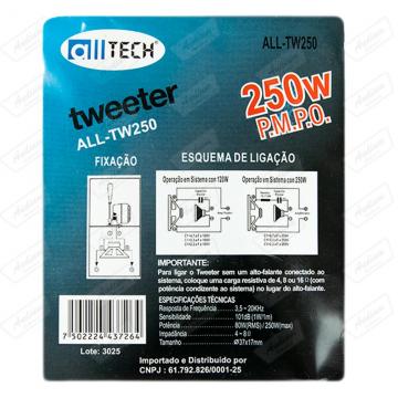 TWEETER ALLTECH ALL-TW250  250W