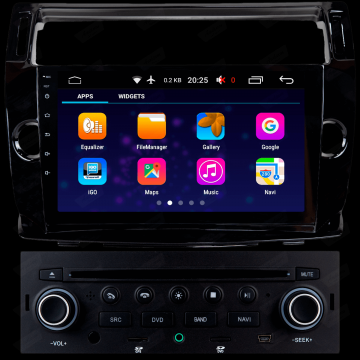 MULT AIKON X2 ANDROID 8.1 CITROEN C4 9 BLACK AK-20013C-DSP C /DVD