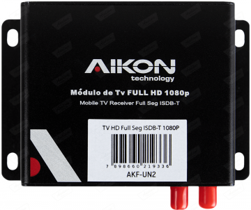 MULT AIKON TV BOX FULL SEG 2 ANTENAS UN2 **PRETO**