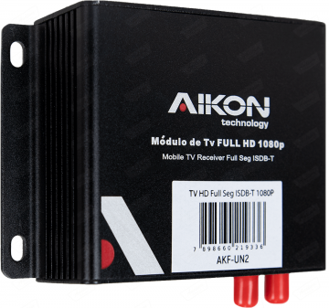 MULT AIKON TV BOX FULL SEG 2 ANTENAS UN2 **PRETO**