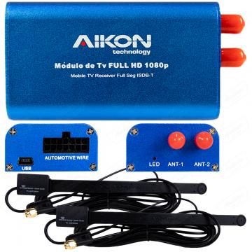 MULT AIKON TV BOX FULL SEG 2 ANTENAS AKF-UN2 S /BLISTER *COMPLETO*