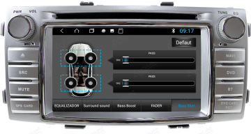 MULT AIKON 8.8 DSP ANDROID 8.1 TOYOTA HILUX 12 /16 6.2 ASF-49060W DVD