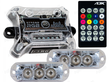 KIT STROBO AJK RGB RITMICO C /CONTROLE SEM GARANTIA