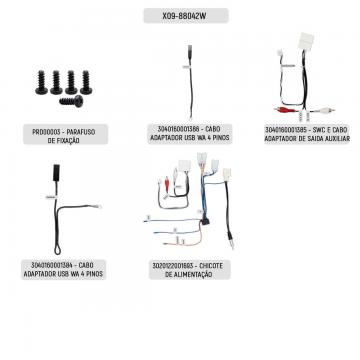 MULT AIKON ATOM I-KIT X09-88042W TOYOTA COROLLA 08 /13 TDS VERSOES