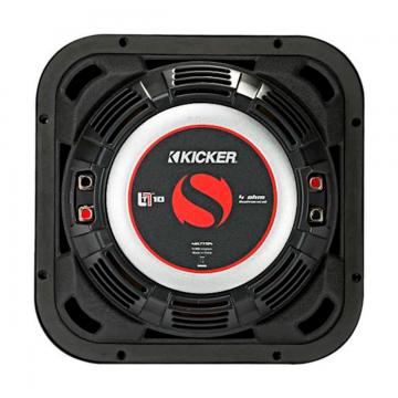 SUB *KICKER 10 46L7T104 SLIM QUADRADO (500RMS) 4OHMS BOBINA DUPLA