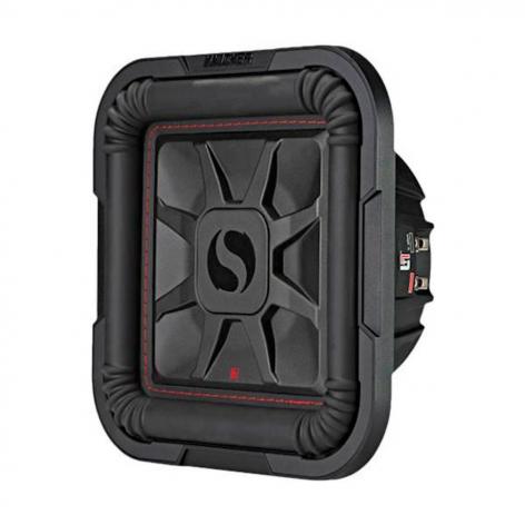 SUB *KICKER 10 46L7T104 SLIM QUADRADO (500RMS) 4OHMS BOBINA DUPLA