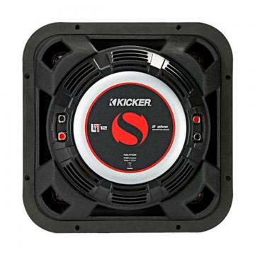 SUB *KICKER 12 46L7T124 SLIM QUADRADO (600RMS) 4OHMS BOBINA DUPLA