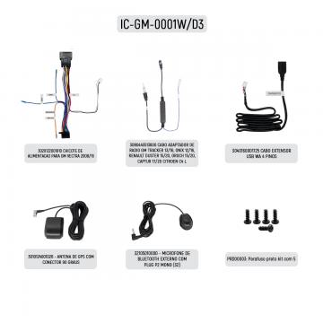 I-CABLE GM IC-GM-0001W /D3 ONIX /COBALT /SPIN /VECT /CORSA /MONT ISO 16V SWC