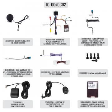 I-CABLE FIAT IC-0040C /D2 ARGO /CRONOS 17 /21 2CHICOTES