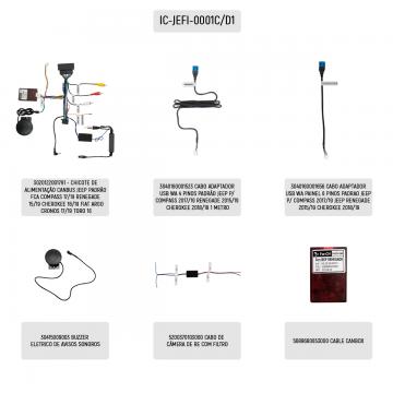 I-CABLE JEEP REN /TORO15 /20COMPASS /ARGO /UNO /CHEROKEE20 IC-JEFI-0001C /D1